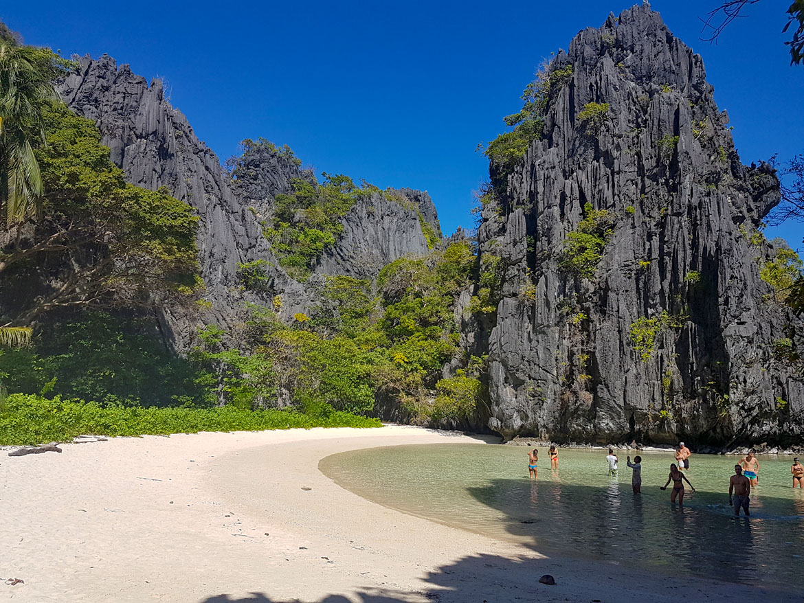 Playa escondida El Nido Filipinas