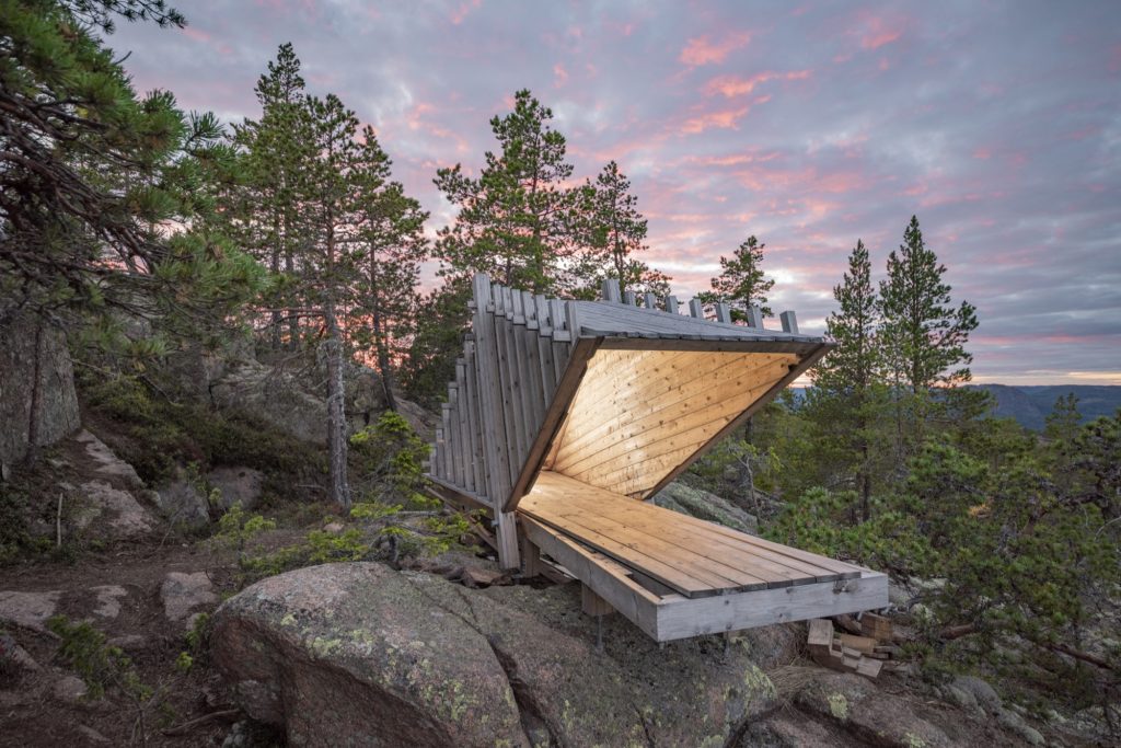 Casa de madera inusual en Suecia