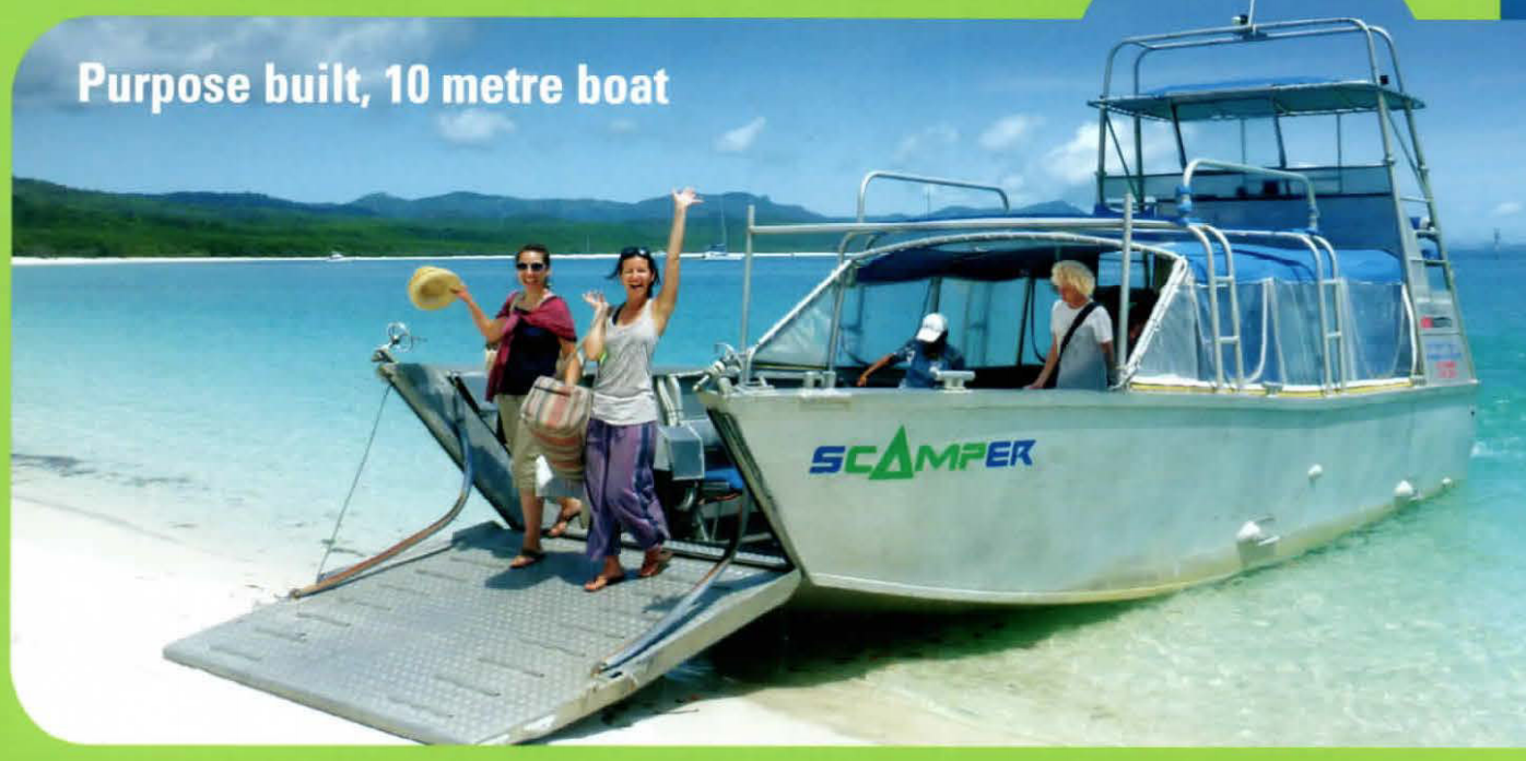El comienzo perfecto para un crucero por el paraíso de Whitehaven Beach.