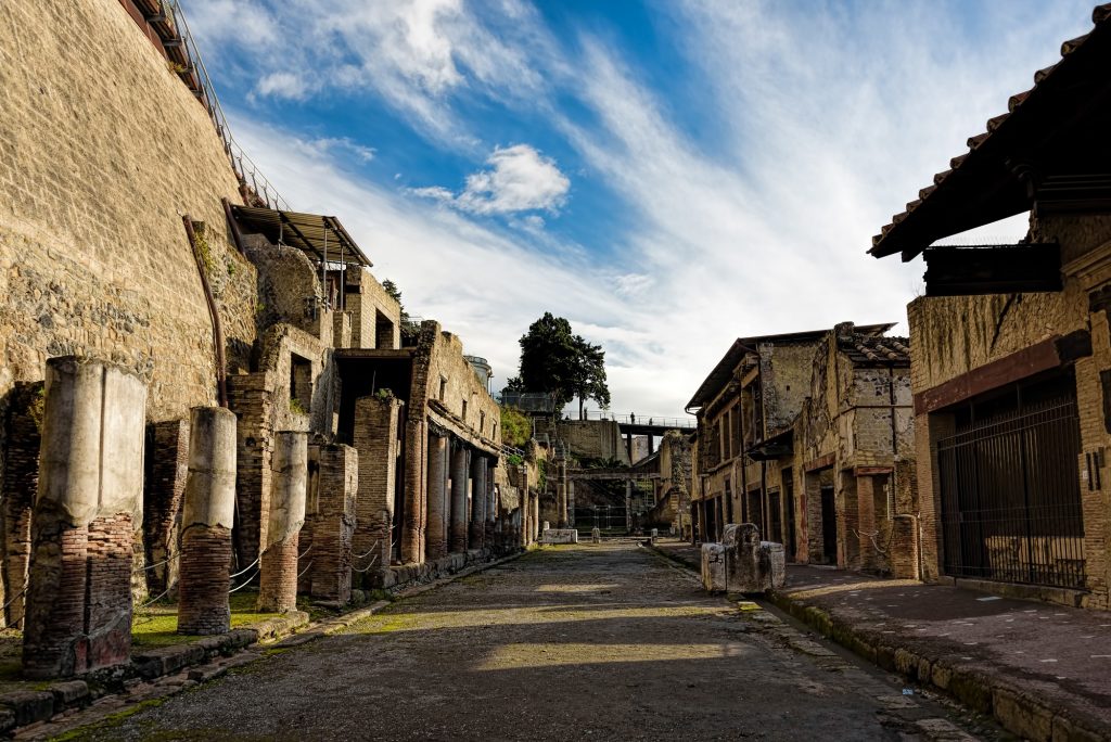 las ruinas de Herculano