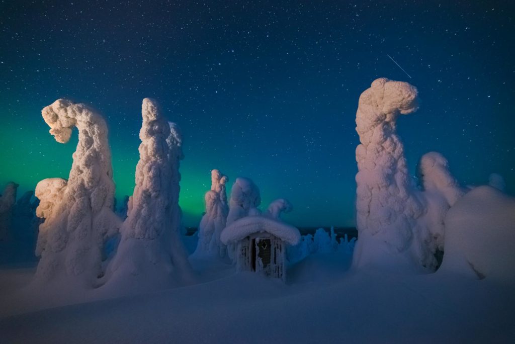 Laponia invierno finlandia refugios de nieve