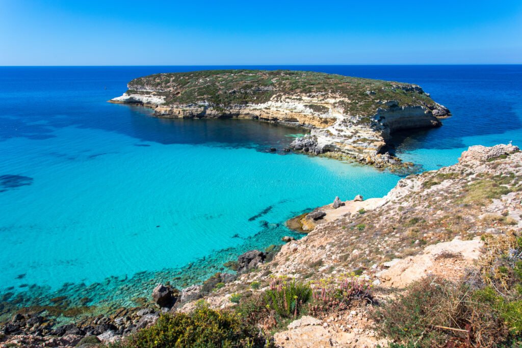 Paisajes de Lampedusa de Sicilia