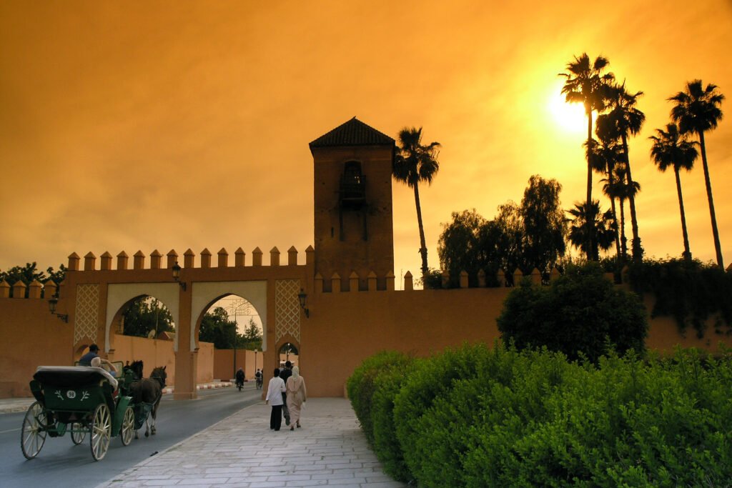 La medina de Marrakech en Marruecos