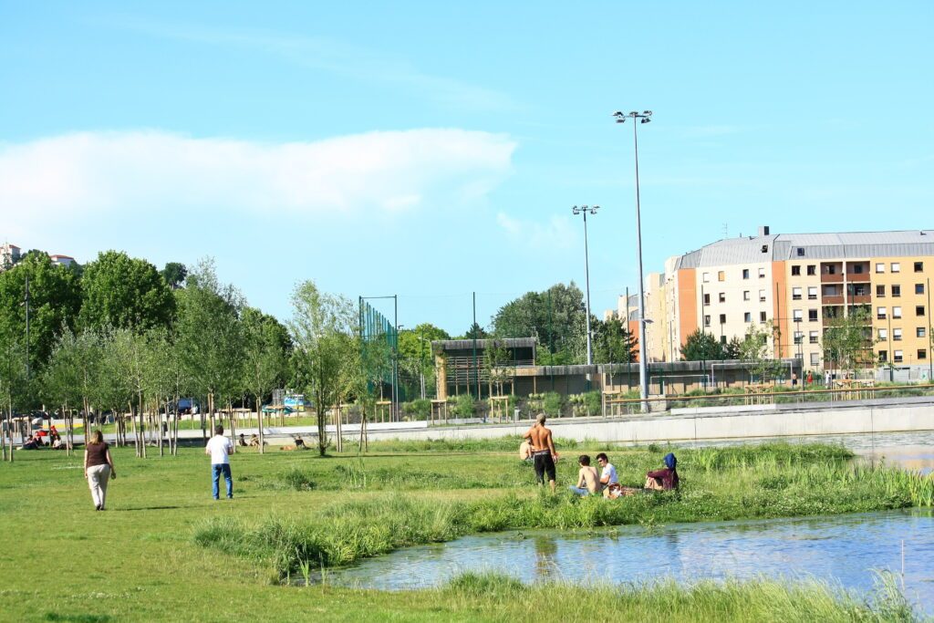 El parque de la Confluence en Lyon
