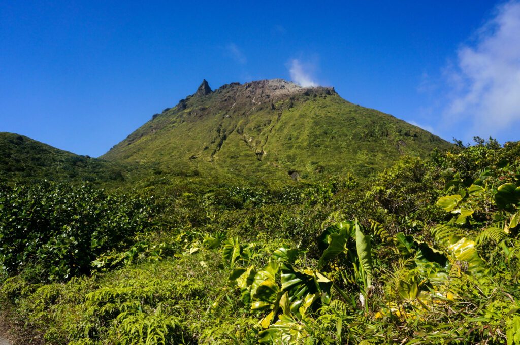 Los volcanes de la Soufrière en Guadalupe