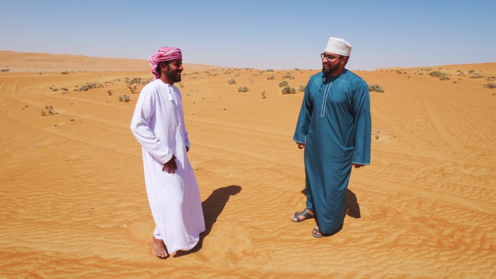 Mi guía beduino y Ahmed de Oman Travel