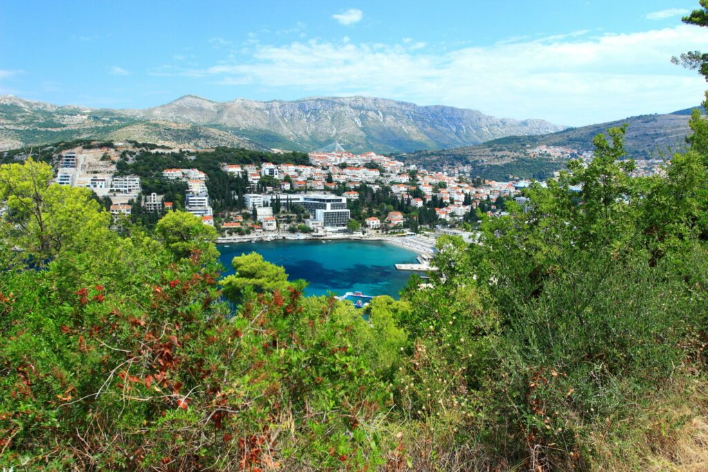 La bahía de Lapad autour de Dubrovnik