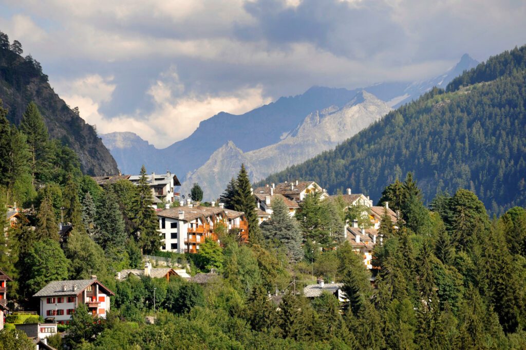 El pueblo de Courmayeur